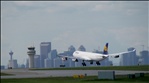 Flug LH494 Landung in Calgary.  (Airbus 340-600)